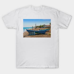 Fishing Boat Penoncillo Beach Torrox Costa Spain T-Shirt